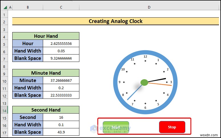 Build a Real-Time Analog Clock in Excel: Step‑by‑Step Guide