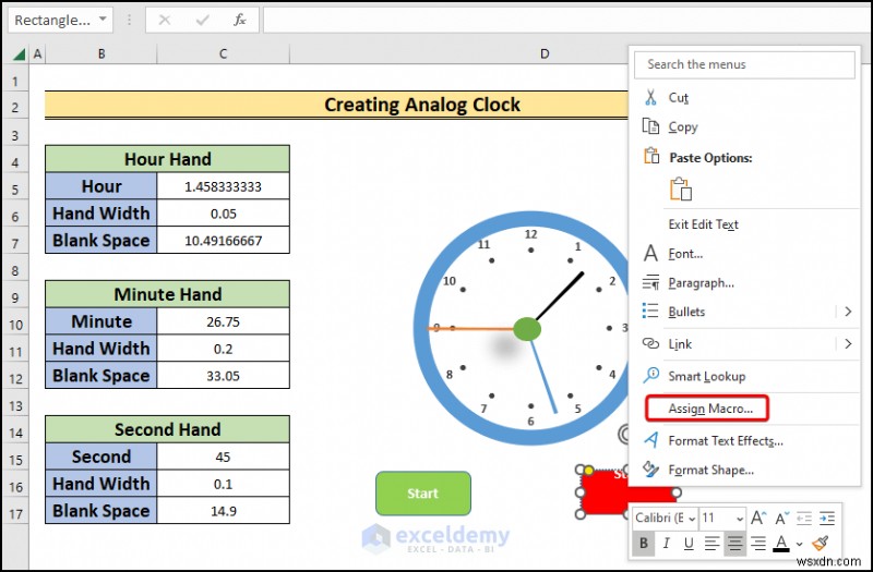 Build a Real-Time Analog Clock in Excel: Step‑by‑Step Guide