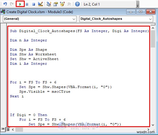 Create a Digital Clock in Excel: Two Simple VBA & Formula Methods