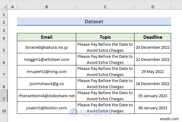 Automate Email Alerts in Excel: 2 Simple Methods for Efficient Deadline Tracking