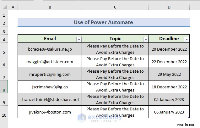 Automate Email Alerts in Excel: 2 Simple Methods for Efficient Deadline Tracking