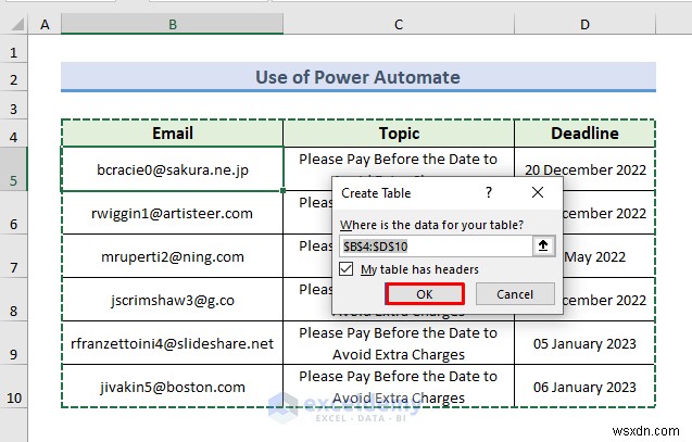 Automate Email Alerts in Excel: 2 Simple Methods for Efficient Deadline Tracking