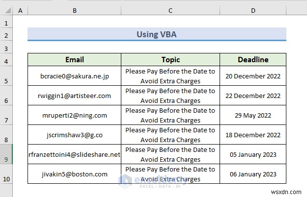 Automate Email Alerts in Excel: 2 Simple Methods for Efficient Deadline Tracking