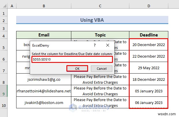 Automate Email Alerts in Excel: 2 Simple Methods for Efficient Deadline Tracking