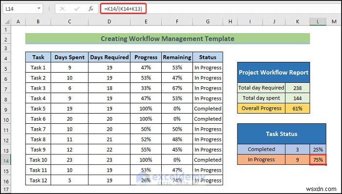 Build an Excel Workflow Management Template in 6 Easy Steps