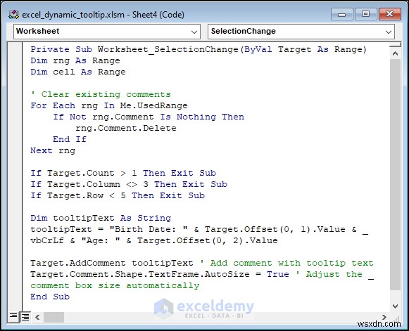 Build Dynamic Tooltips in Excel: Step‑by‑Step Tutorial