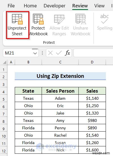 How to Unlock a Password-Protected Excel File – 2 Simple Methods