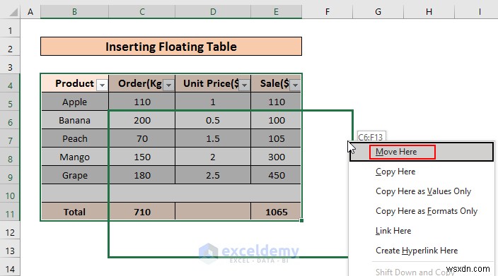 Add Floating Tables in Excel: 2 Quick, Proven Techniques