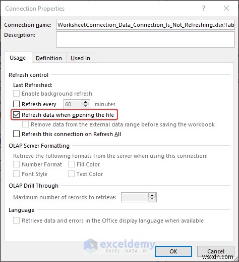 Resolve Excel Data Connection Refresh Issues – 3 Proven Fixes