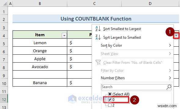 Fix Excel Filter Stopping at Blank Row – 4 Quick Solutions