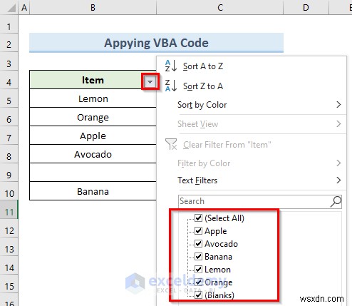 Fix Excel Filter Stopping at Blank Row – 4 Quick Solutions