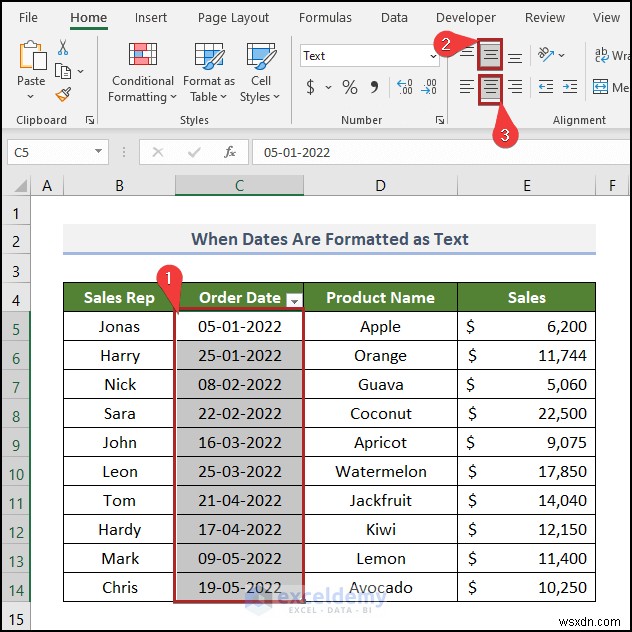 How to Fix Excel Date Filter Issues in Grocery Sales Reports