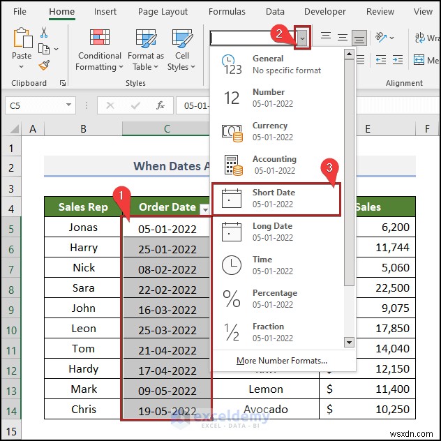 How to Fix Excel Date Filter Issues in Grocery Sales Reports