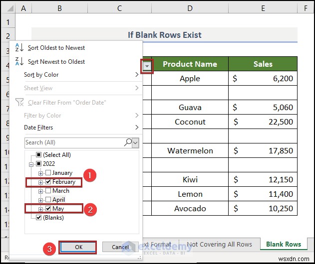 How to Fix Excel Date Filter Issues in Grocery Sales Reports