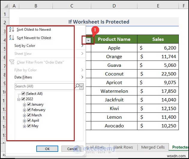 How to Fix Excel Date Filter Issues in Grocery Sales Reports