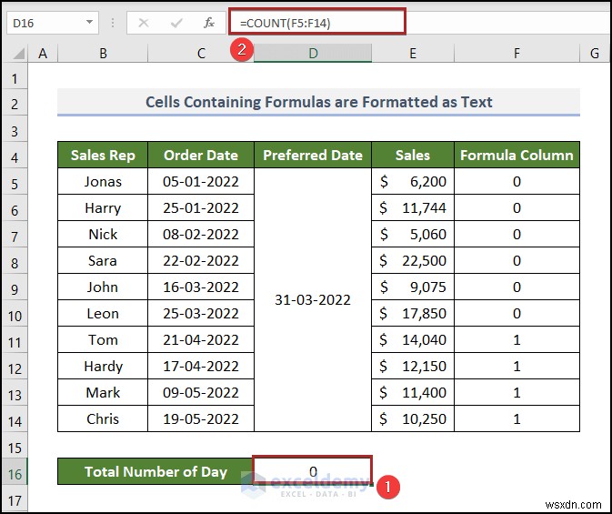 Excel COUNT Function Not Working? 4 Common Causes & Easy Fixes