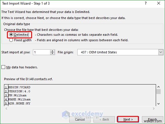 Open VCF (vCard) Files in Excel: 2 Easy Methods