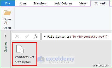 Open VCF (vCard) Files in Excel: 2 Easy Methods