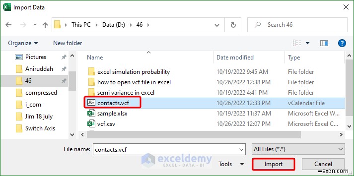Open VCF (vCard) Files in Excel: 2 Easy Methods