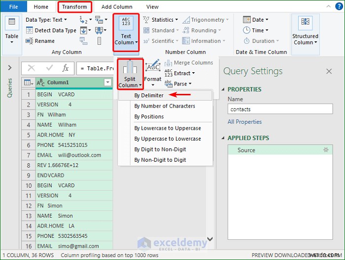 Open VCF (vCard) Files in Excel: 2 Easy Methods