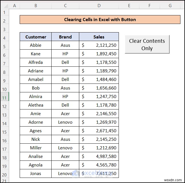 Easily Clear Excel Cells with a One‑Click Button: 4 Simple Steps
