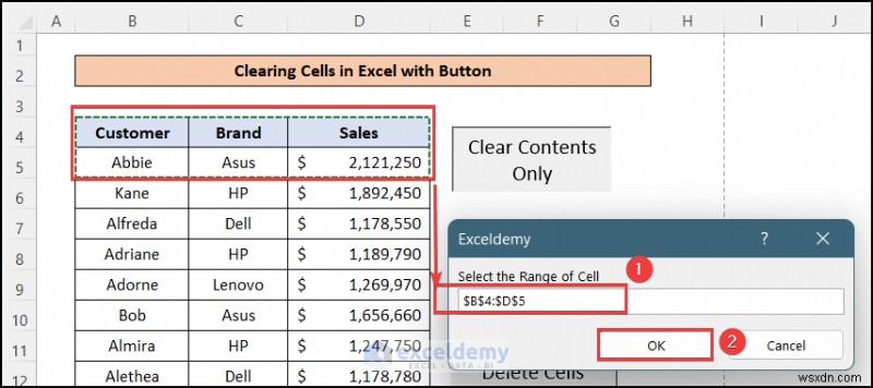 Easily Clear Excel Cells with a One‑Click Button: 4 Simple Steps