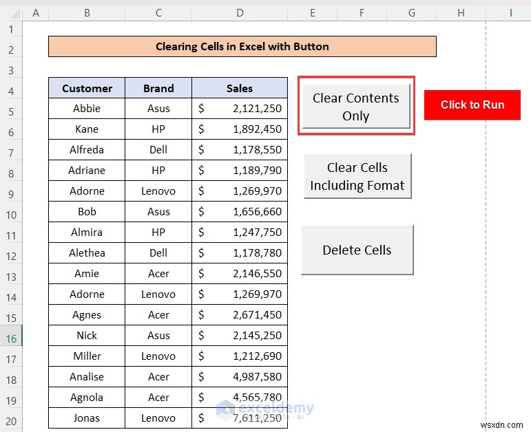 Easily Clear Excel Cells with a One‑Click Button: 4 Simple Steps