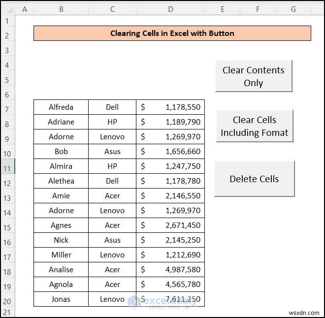 Easily Clear Excel Cells with a One‑Click Button: 4 Simple Steps
