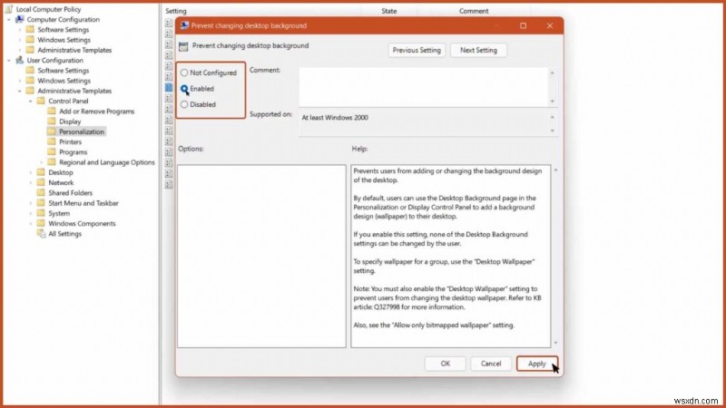 Prevent Others From Changing Your Windows 11 Desktop Background – Easy Steps