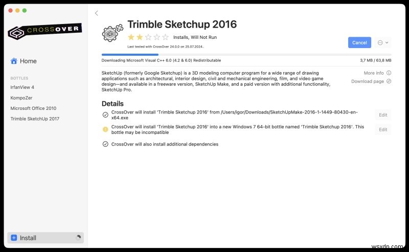 CodeWeavers CrossOver for Mac: Seamless Windows App Experience on macOS