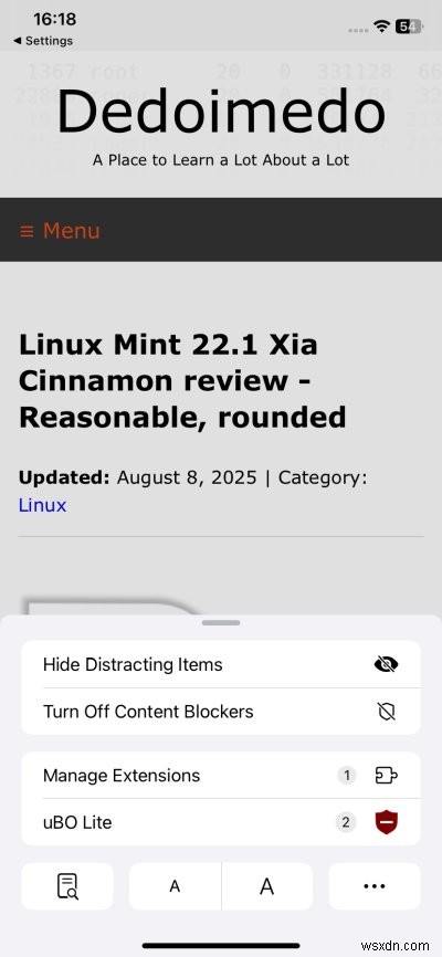 UBlock Origin Lite for Safari on iOS: Strong Ad Blocking & Easy Music Sync