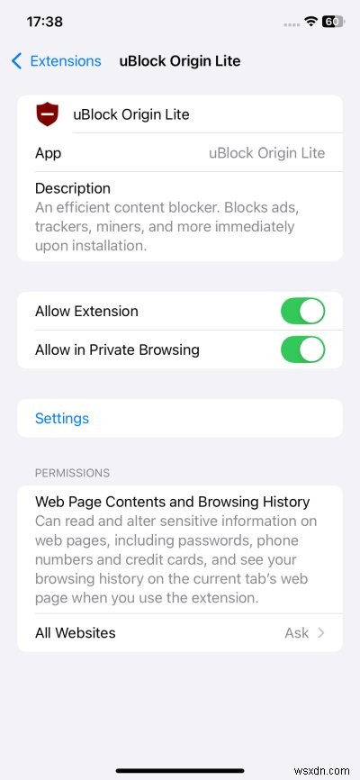 UBlock Origin Lite for Safari on iOS: Strong Ad Blocking & Easy Music Sync