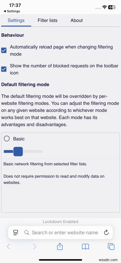 UBlock Origin Lite for Safari on iOS: Strong Ad Blocking & Easy Music Sync