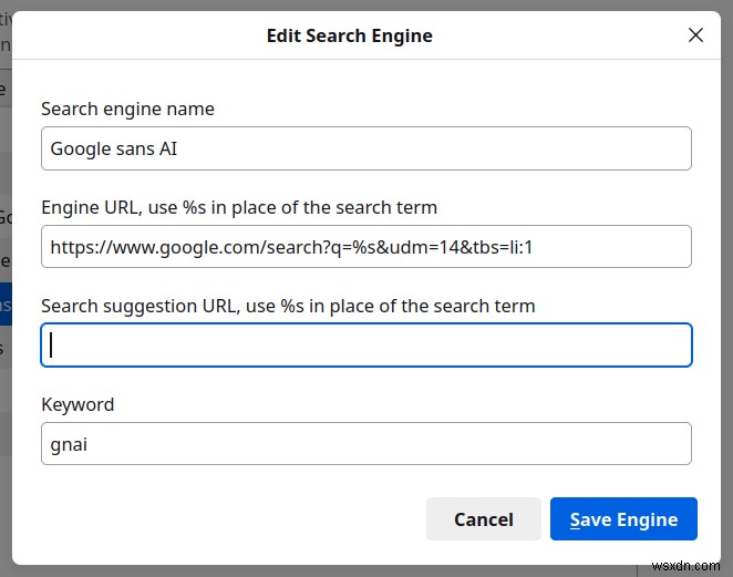 Google Search Without AI Overlays + Custom Firefox Search Engine