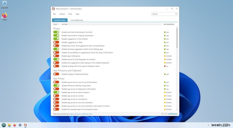 O&O ShutUp10++ & AppBuster: Comprehensive Windows 11 Detox Software