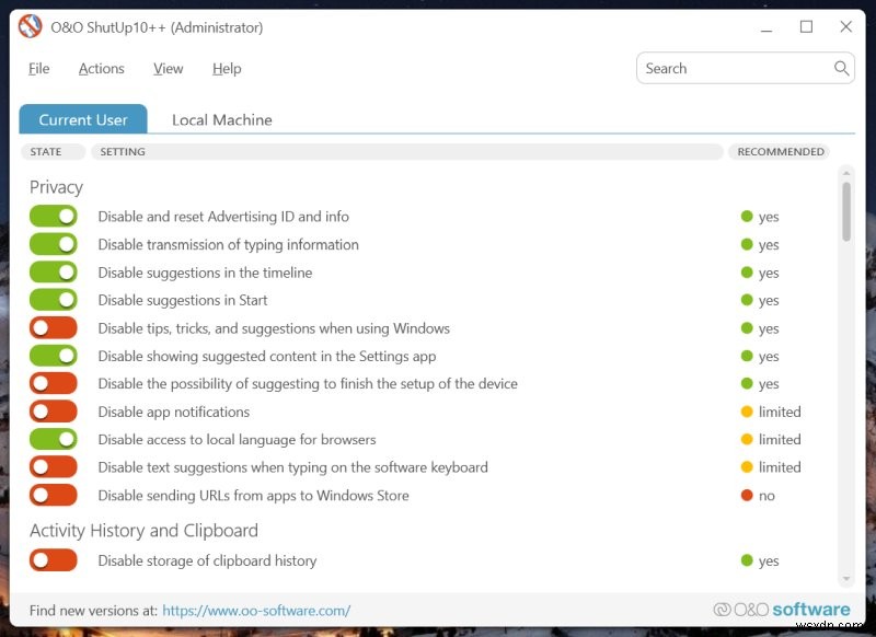 O&O ShutUp10++ & AppBuster: Comprehensive Windows 11 Detox Software
