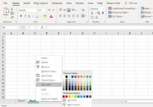 How to Change Worksheet Tab Colors in Excel