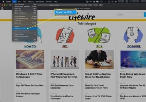 How to Save a Web Page as a PDF in Safari on the Mac