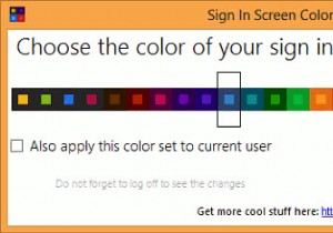How to Change the Color of Sign In Screen in Windows 8
