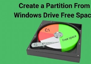 How To Create a Partition From Windows Drive Free Space