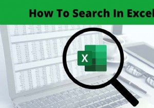 How To Search In Excel
