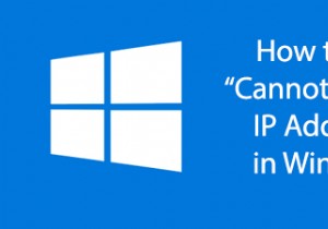 How to Fix “Cannot renew IP address” in Windows