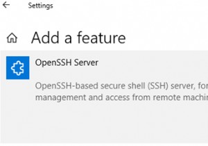 Connecting Windows via SSH Using Built-in OpenSSH Server
