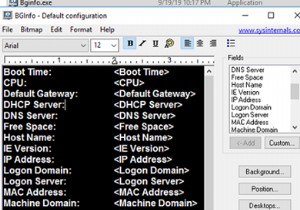 Display System Information on Windows Desktop with BgInfo