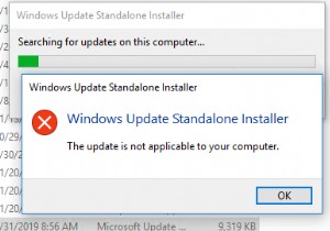 “The update is not applicable to your computer”: Windows Update Error