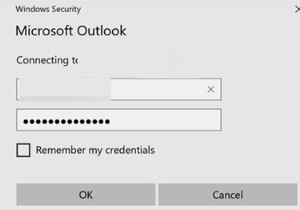 Outlook Keeps Asking For Credentials (Username and Password)