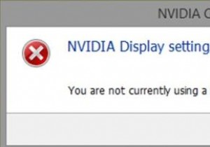 You Are Not Currently Using a Display Attached to an NVIDIA GPU [Fixed]