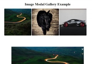 How to create a tabbed image gallery with CSS and JavaScript?