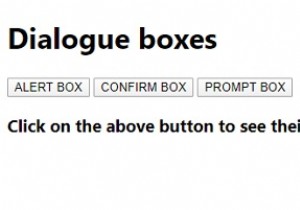 JavaScript Dialogue Boxes
