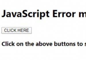 JavaScript Error message Property